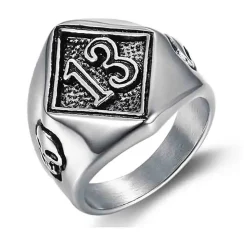 13 herrering i rustfri stål