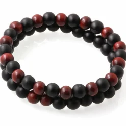 2 perlearmbånd "Wine"