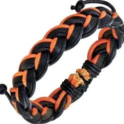 Armbånd af læderflet