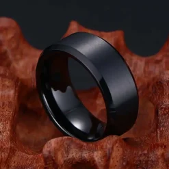 Artan tungstenring sort matteret