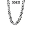 Big Hawn halskæde i mat stål 55cm / 7-8mm