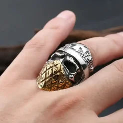 Biker ring i rustfri stål