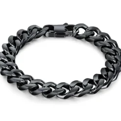 BL4 hammersort stålarmbånd