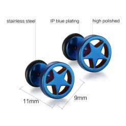 Blå stjerne ørestik - Bluecoatet