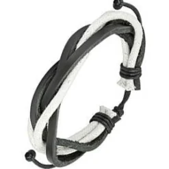 Black and white i læder