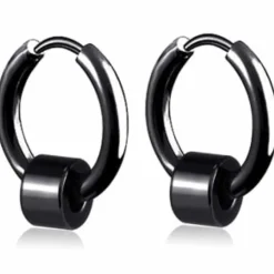 Black Padl ørering i Titanium