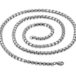 Blok kæde i rustfrit stål 59 cm - 3,3mm