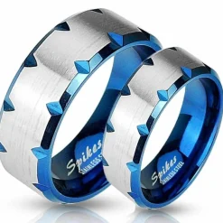 Blue - Ring i Rustfrit stål.