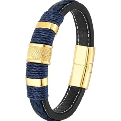 Blue Golden brown Crawe herrearmbånd.