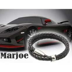 Bololæder og rustfrit stål "2X"