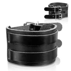 Brekk armbånd i imt. læder sort