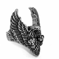 Cool bikerring i stål.