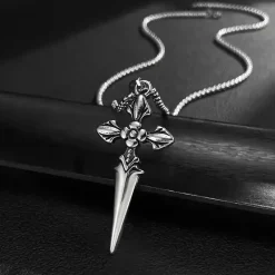 Crucifix halssmykke med kæde 70cm