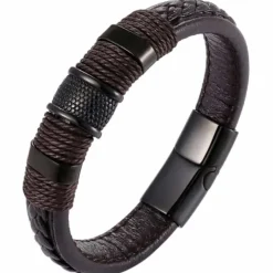 Dark brown Crawe herrearmbånd.