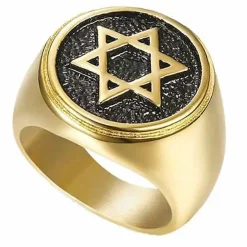 David stjerne i forgyldt ædelstål