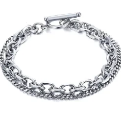 Dobbelt stålarmbånd