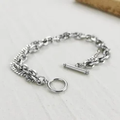 Dobbelt stålarmbånd