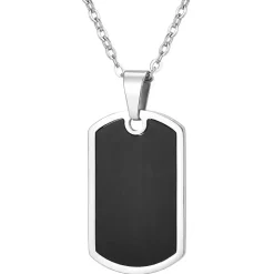 Dog Tag BlackSteel – Klassisk halskæde til mænd