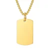 Dog Tags i forgyldt ædelstål