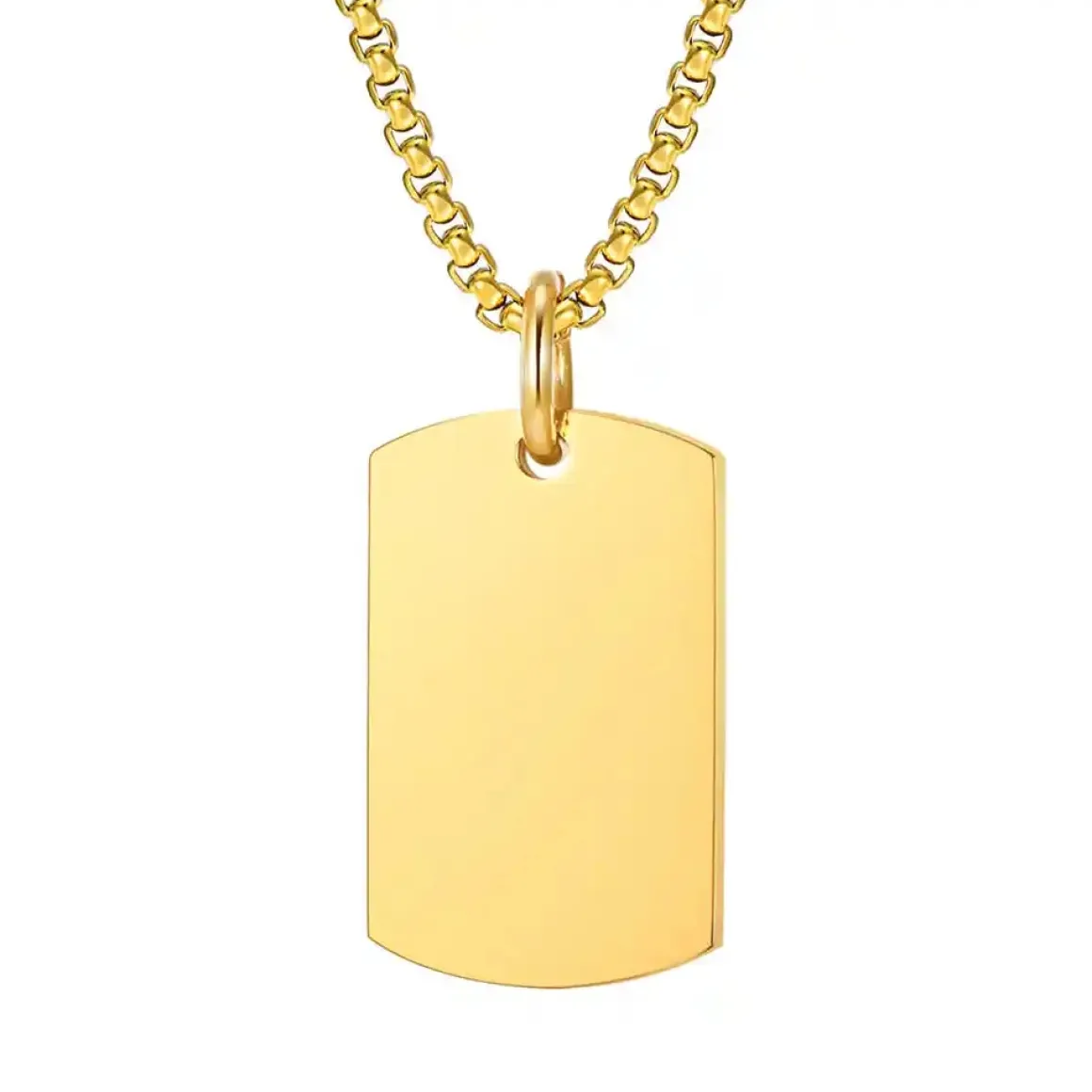 Dog Tags i forgyldt ædelstål