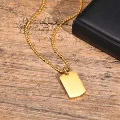 Dog Tags i forgyldt ædelstål