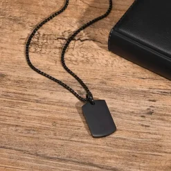 Dog Tags i sortcoatet ædelstål