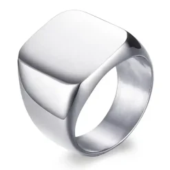 Enkelt designring i rustfri stål