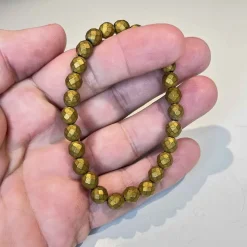 Faset hamatit perlearmbånd