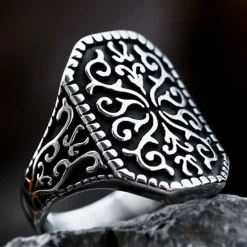 Flaté herrering i rustfri stål