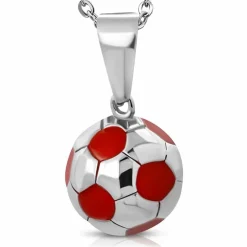 Fodbold i Rustfrit stål Red