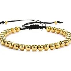 Forgyldt titanium perler.