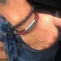 FP Black/Red Netri armbånd