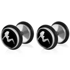 Girl Ørestik i blaccoat steel. 1stk