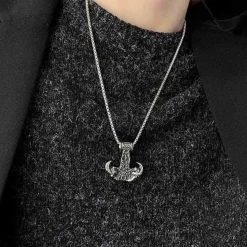 Goats halssmykke i rustfri stål