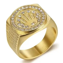 Gold crown forgyldt IP herrering