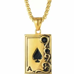 Gold Spar Es halssmykke old school