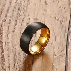 Gold/Black tungstenring