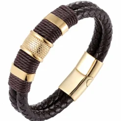 Golden DB brown Crawe herrearmbånd.