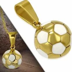 Golden Fodbold i Rustfrit stål