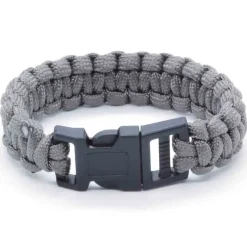 Grå paracord armbånd 21 cm