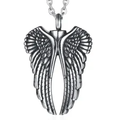 Grow wings halssmykke i rustfri stål.