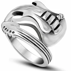 Guitar rock rustfri stålring