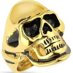 Gylden skull ring