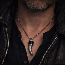 Halskæde "Chapo black" 65cm