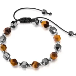 Hametit/Tiger Eye perlearmbånd.