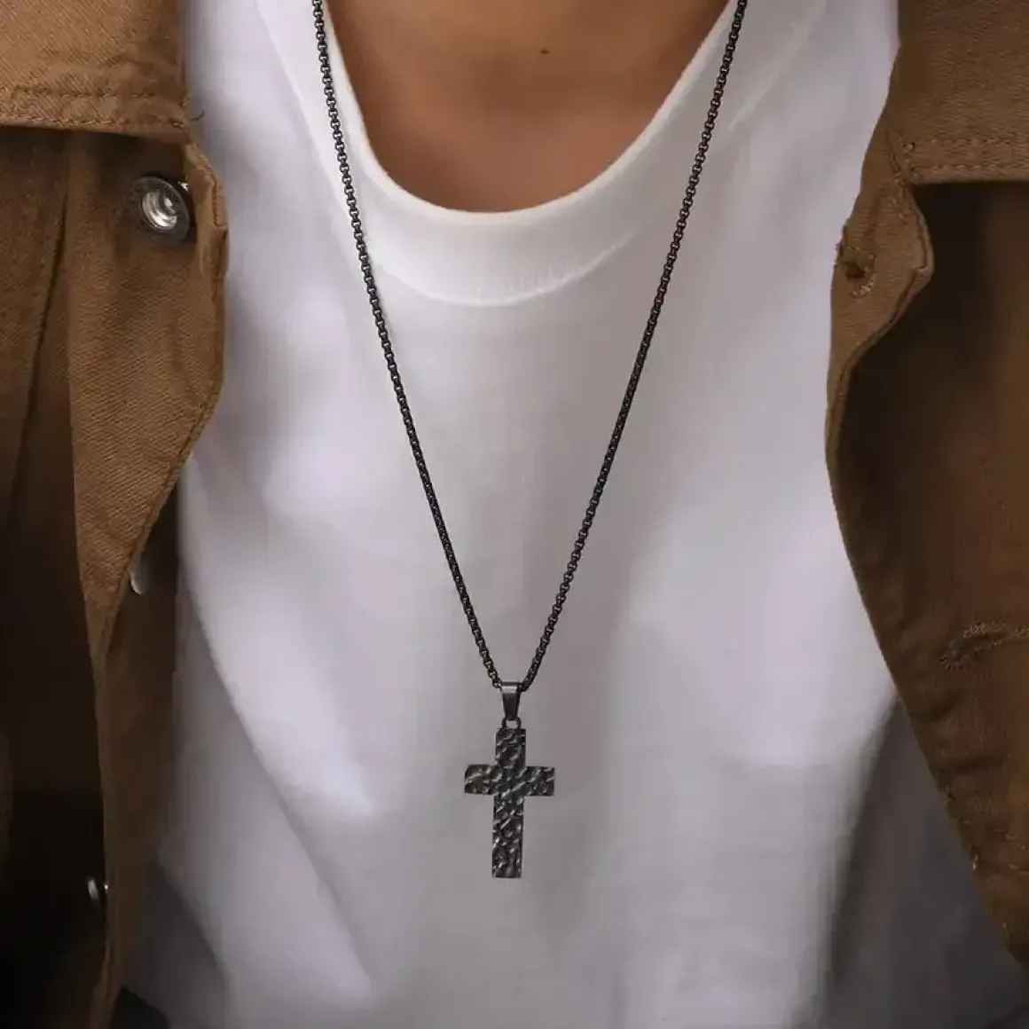 Hammer kors i blank stål