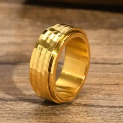 HammerGold Spinning Ring – 8 mm Herrering i Rustfrit Stål