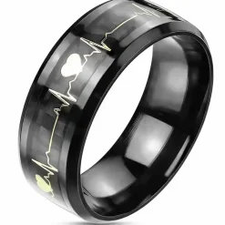 Heartbeat blackcoatet herrering inlay