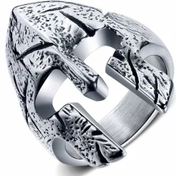 Kriger-hjelm ringen i stål.