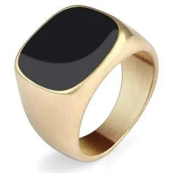 Kubaz herrering i forgyldt IP ædelstål mat.